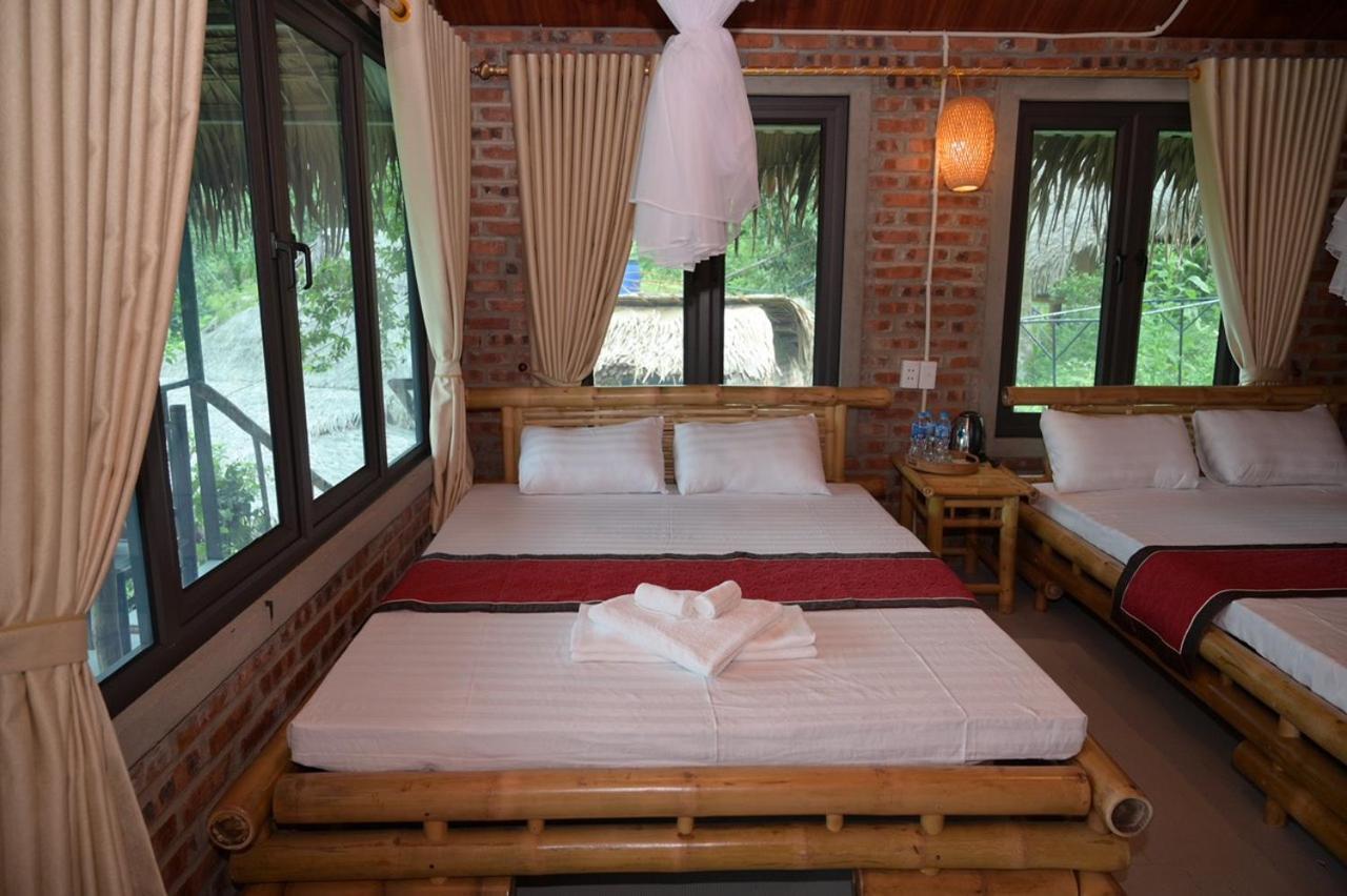 Puluong Bamboo Villa Huong Ba Thuoc Exterior photo