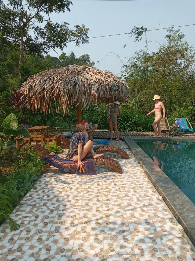 Puluong Bamboo Villa Huong Ba Thuoc Exterior photo