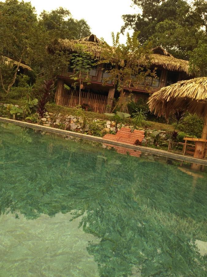 Puluong Bamboo Villa Huong Ba Thuoc Exterior photo