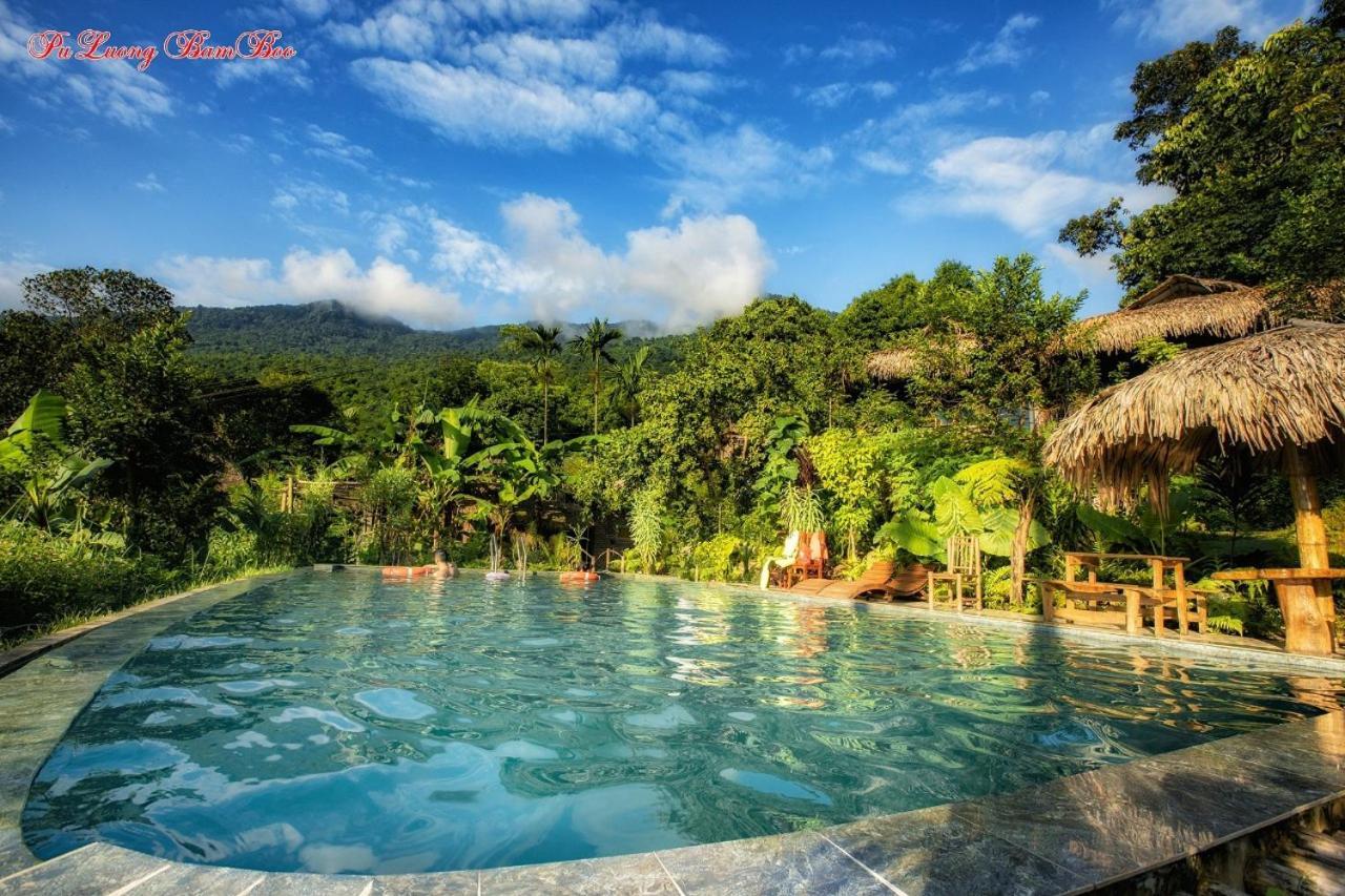 Puluong Bamboo Villa Huong Ba Thuoc Exterior photo